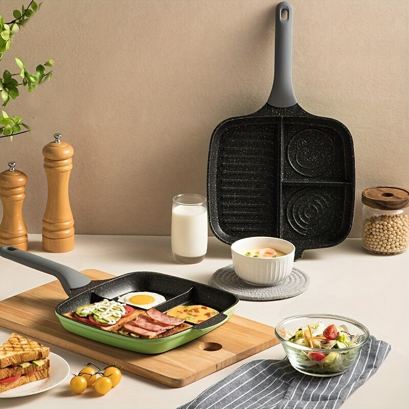 NNETM Griddle Pan Non-Stick Divided Cooking (3-in-1)