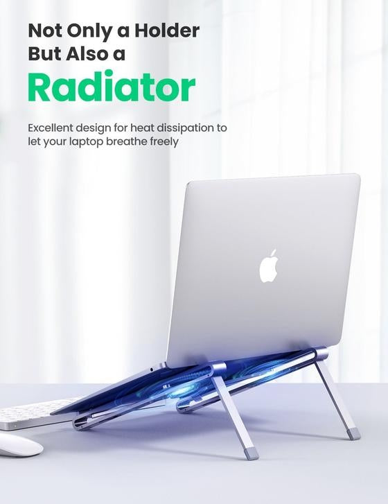 NNEDSZ 80705 Foldable Aluminum Laptop Stand Holder