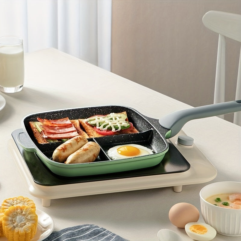 NNETM Griddle Pan Non-Stick Divided Cooking (3-in-1)