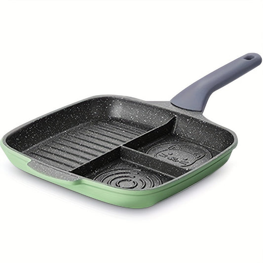 NNETM Griddle Pan Non-Stick Divided Cooking (3-in-1)